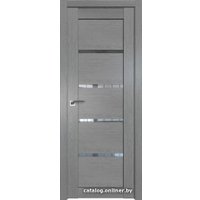 Межкомнатная дверь ProfilDoors 2.09XN L 40x200 (грувд серый, стекло прозрачное)