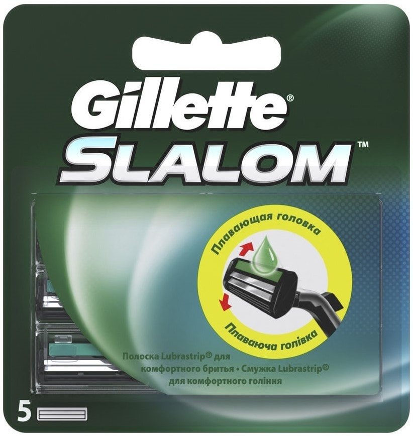 

Сменные кассеты для бритья Gillette Slalom Lubrastrip (5 шт)