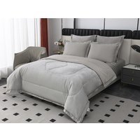 1.5-спальный комплект постельного белья Sofi De MarkO Энрике 1.6 Кт-1.6-Эн11 (светло-серый)
