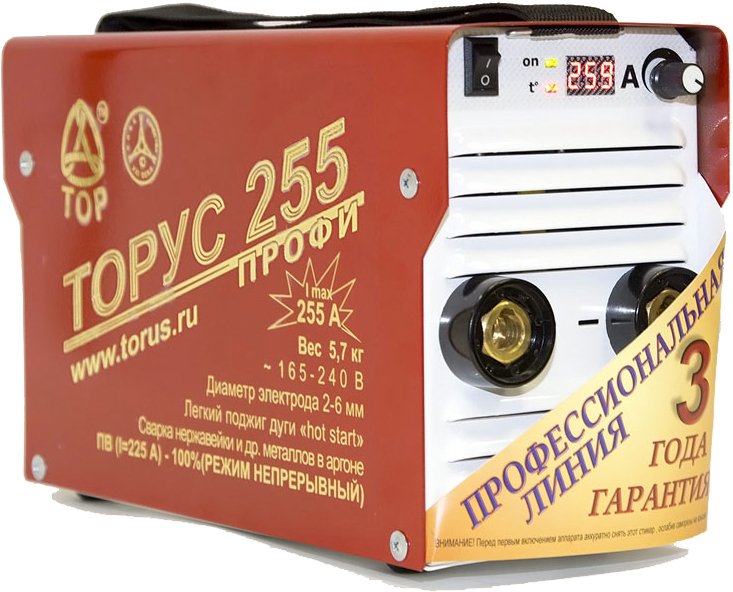 

Сварочный инвертор Торус 255 Профи