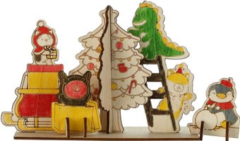 Сборная модель Miniso Mini Family Series 3D. Рождественская елка 6517