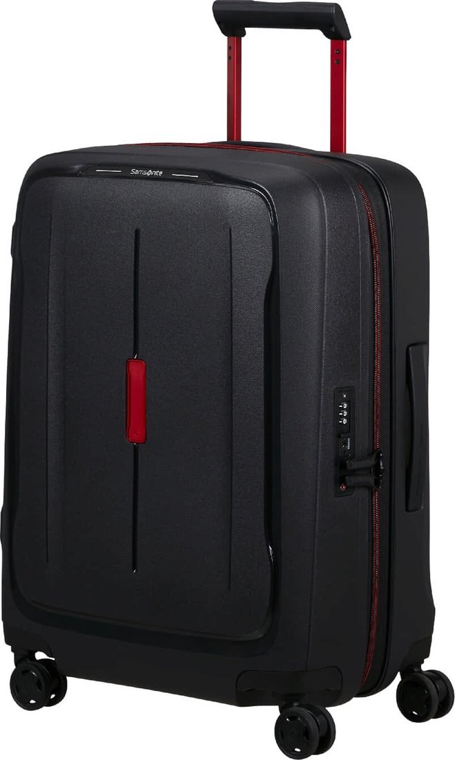 Чемодан-спиннер Samsonite Essens Charcoal/Red 55 см (50/57 л)
