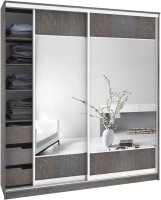 

Шкаф-купе Кортекс-мебель Сенатор ШК12-45 Геометрия ДСП с зеркалом (береза)
