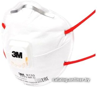 Респиратор-полумаска 3M Противоаэрозольная фильтрующая полумаска 8132