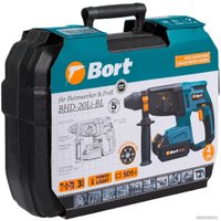 Перфоратор Bort BHD-20LI-BL (с 2-мя АКБ, кейс)