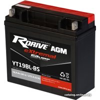 Мотоциклетный аккумулятор RDrive eXtremal Silver YT19BL-BS (18.9 А·ч)