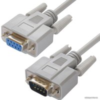 Удлинитель Greenconnect Russia GCR-DB9CM2F-1.8m RS-232 - RS-232 (1.8 м, белый)
