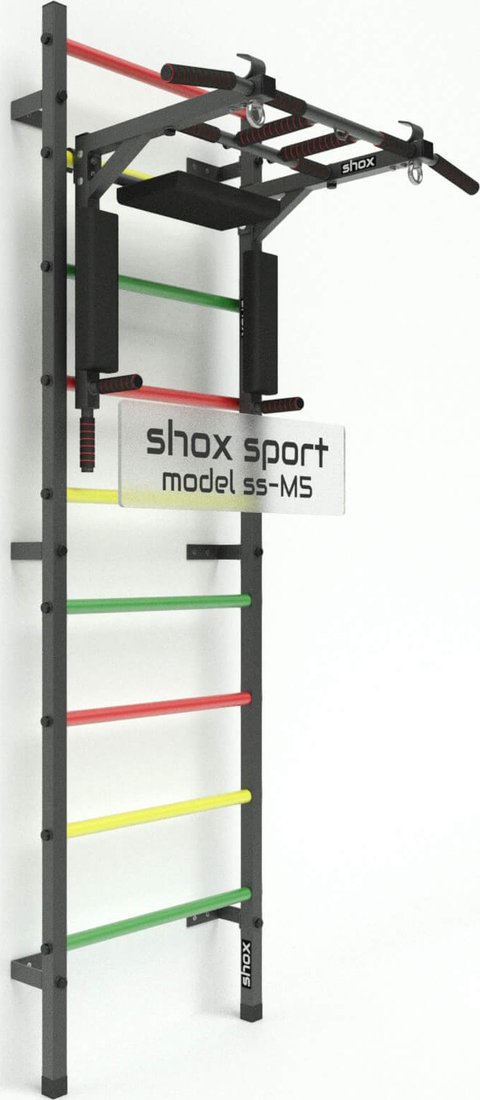 

Шведская стенка (лестница) Shox M5 (темно-серый антик/разноцветный)