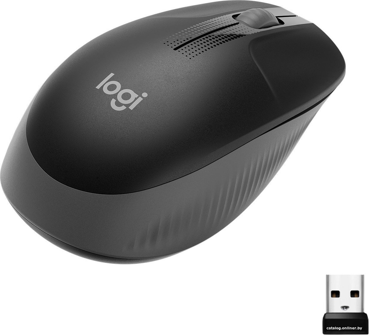 Мышь Logitech M190 (черный/темно-серый)