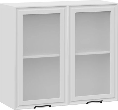 

Шкаф навесной Трия Белладжио 1ВВ8С с двумя дверьми (белый/фон белый)