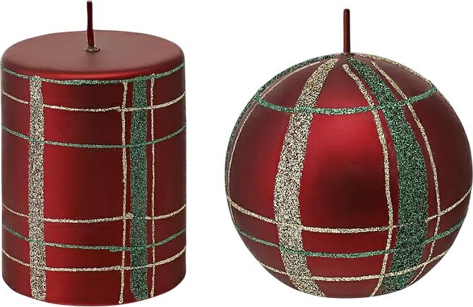 

Набор свечей Tkano New Year Essential Festive classics TK24-NY_CND0008 (2 шт, красный)