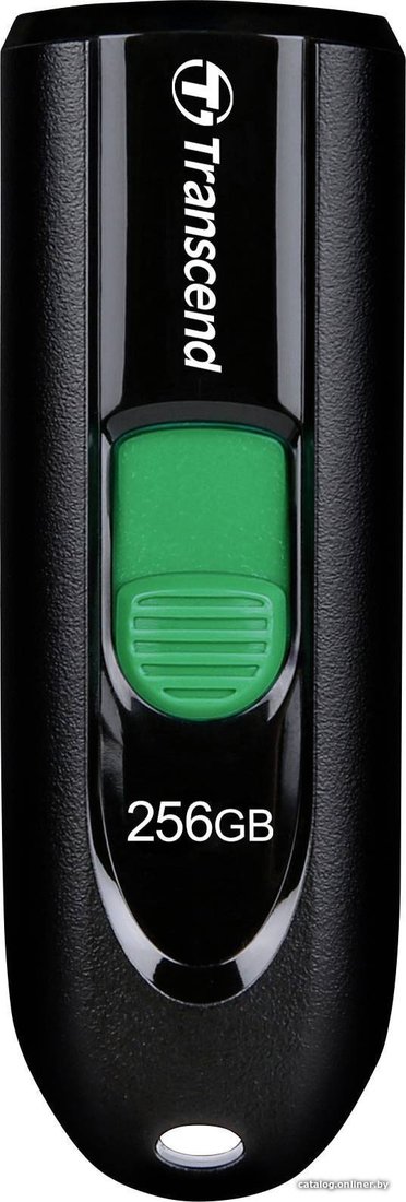USB Flash Transcend JetFlash 790C 256GB (черный/зеленый)
