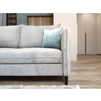 Угловой диван Nord Star Айва Барселона левый (велюр, синий)