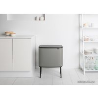 Система сортировки мусора Brabantia Bo Touch Bin 11+23 л (минерально-серый)