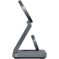 Беспроводное зарядное Magssory Yoga 3 в 1 Charging Station для Samsung Qi2 WCH017m (темно-серый)