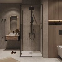 Душевой уголок Grossman Galaxy 80x80x195 300.K33.01.8080.42.00 (графит сатин/стекло прозрачное) в Орше