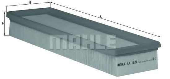 

Воздушный фильтр Mahle Knecht LX1634