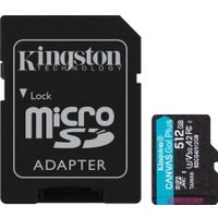 Карта памяти Kingston Canvas Go! microSDXC 512GB SDCG4/512GB (с адаптером)