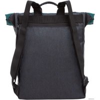 Городской рюкзак Grizzly RQL-315-1 (черный/изумрудный)