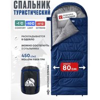 Спальный мешок RSP Outdoors Sleep 450 R (синий, 220x80см, молния справа)