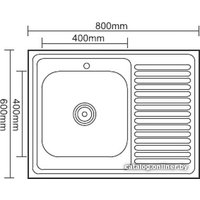 Кухонная мойка Ledeme L98060-L