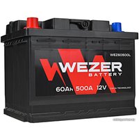 Автомобильный аккумулятор Wezer WEZ60500L (60 А·ч)