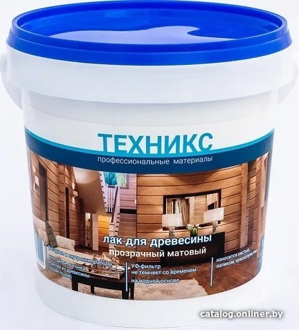 Лак Техникс ВД-АК-1 ТМ Для древесины 3 кг (прозрачный, матовый)