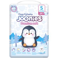 Подгузники Joonies Premium Soft S 3-6 кг (64 шт)