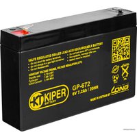 Аккумулятор для ИБП Kiper GP-672 F1 (6В/7.2 А·ч)
