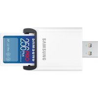 Карта памяти Samsung PRO Plus 2023 SDXC 256GB (с кардридером)