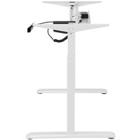 Стол для работы стоя ErgoSmart Electric Desk 1380x800x18 мм (альпийский белый/белый)