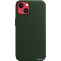 Чехол для телефона Apple MagSafe Leather Case для iPhone 13 (зеленая секвойя)