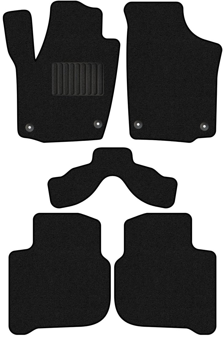 

Комплект ковриков для авто Alicosta Volkswagen Polo VI (лифтбек / MK6) 2020 - Н.В. (ворс)