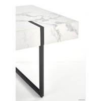 Журнальный столик Halmar Blanca 110x60x43 (белый мрамор/черный)