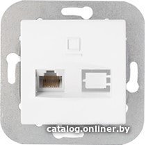 Розетка компьютерная Bylectrica Уют РК18-013 (белый)