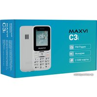 Кнопочный телефон Maxvi C3i (белый)