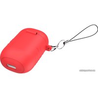 Bluetooth гарнитура Hoco E39 (для правого уха, белый/красный)