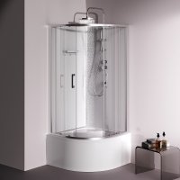 Душевая кабина AM.PM Above 90x90 W9XC-401A-9090MT (хром матовый/прозрачное стекло)