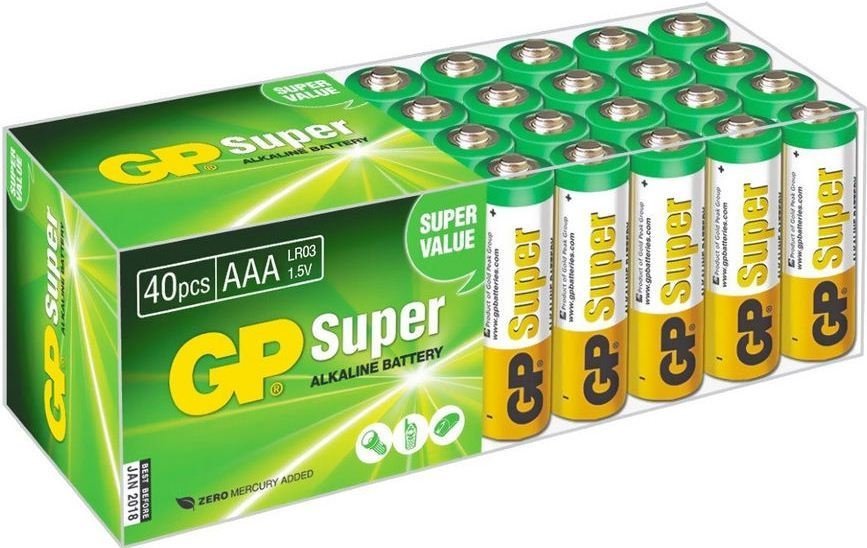 

Батарейка GP Super Alkaline AAA 40 шт.