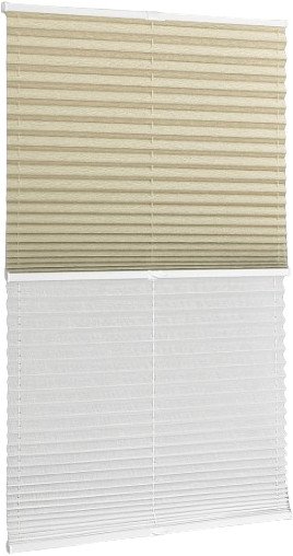 

Плиссе Delfa Walnut СПШ-3405/3504 Basic Transparent (73x160, бежевый/белый)