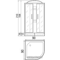 Душевая кабина River Nara 90/26 MT