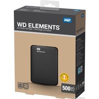 Внешний накопитель WD Elements Portable 500GB (WDBUZG5000ABK)