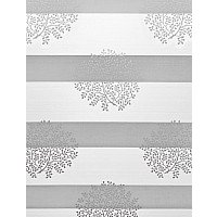 Рулонные шторы Delfa Сантайм День-Ночь Декор МКД DN-44802 (34x160, крем/серебристый)