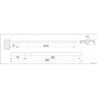 Шариковые направляющие AKS L-342 h=17
