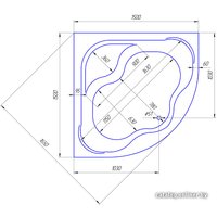 Ванна 1Марка Afrodita 150x150