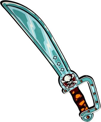 Сабля игрушечная Pixel Crew пиратская Черная Метка 52.5 см PC07146