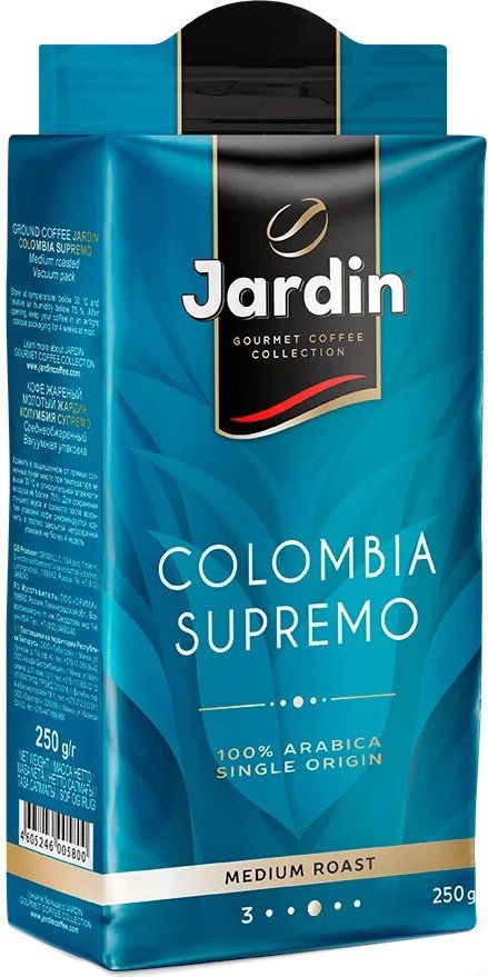 

Кофе Jardin Colombia Supremo молотый 250 г