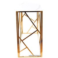 Консольный стол Signal Escada C II (эффект белого мрамора/золотой)