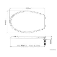 Сиденье для унитаза AV Engineering AVE129717