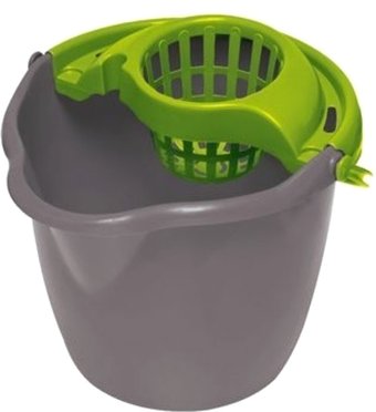 York с отжимом 12 л круглое (серый)